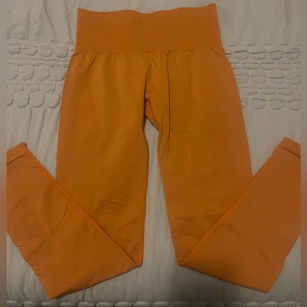 Burnt Orange Curve Seamless Leggings